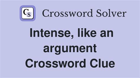 arguing crossword clue